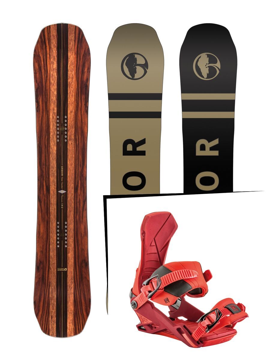 Set: Arbor Coda Camber Premium 2017 + Nitro Team (1691159S) - Bild 1
