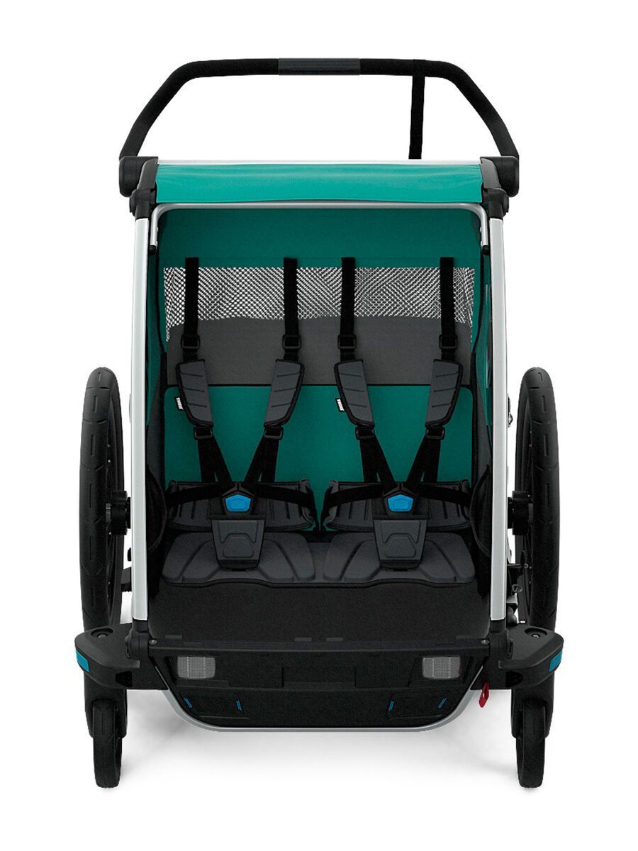 Thule Chariot Lite 2 blue grass black BIKER BOARDER.DE