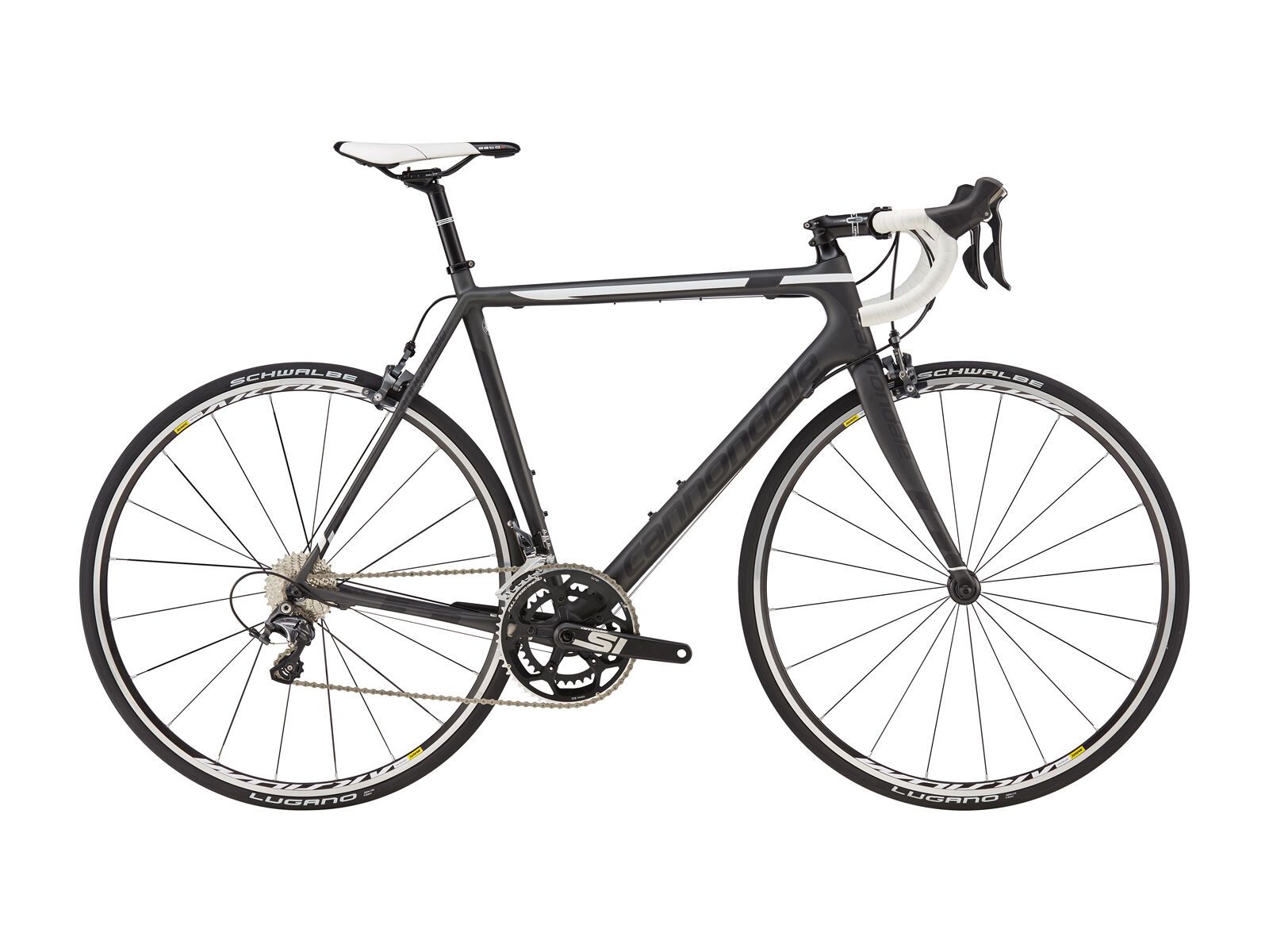 Cannondale SuperSix Evo Ultegra 4, nearly black w/ jet black and magnesium white, matte - Bild 1