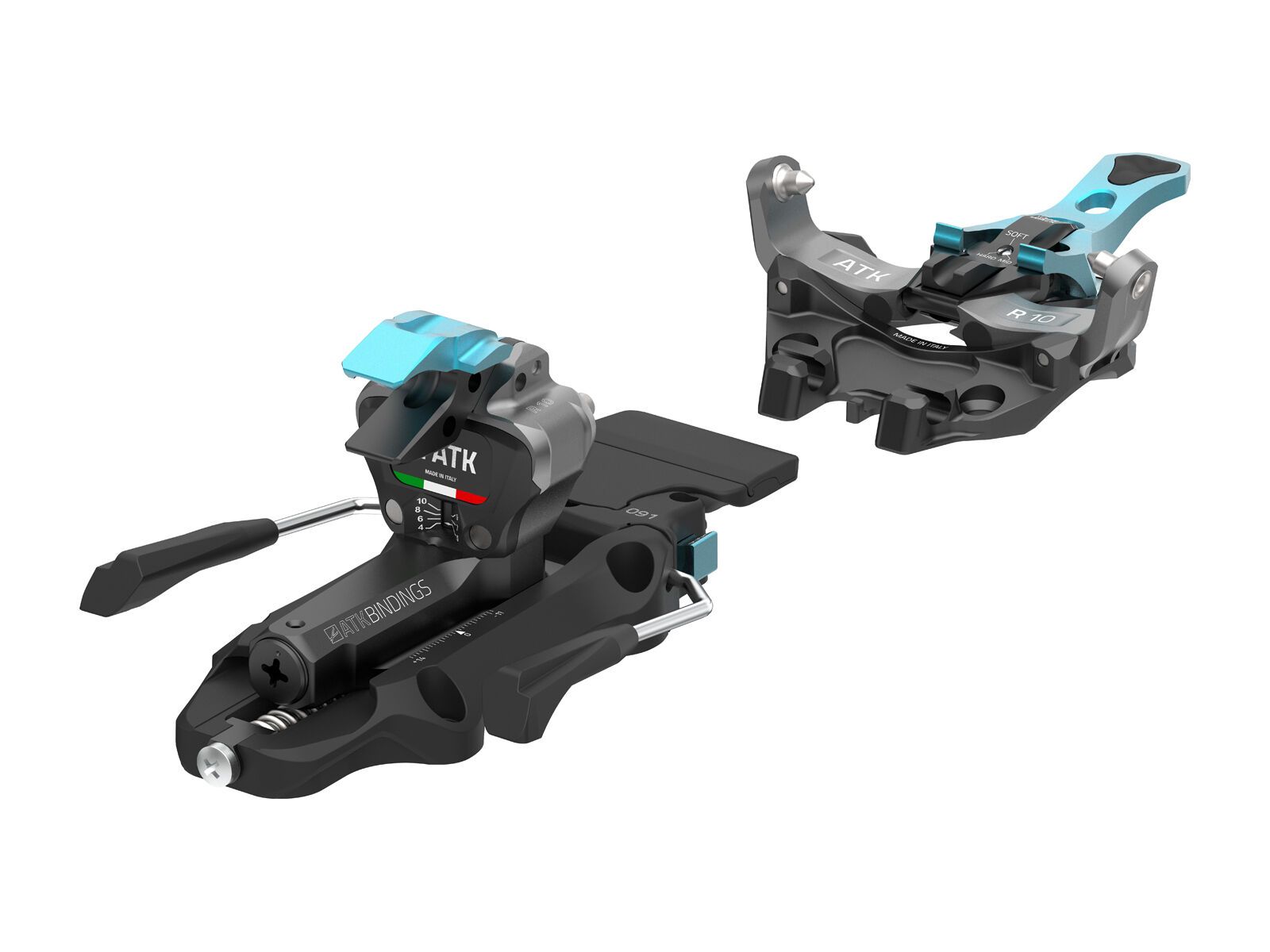 ATK Raider 10 - 97 mm, black titanium lightblue - Bild 2