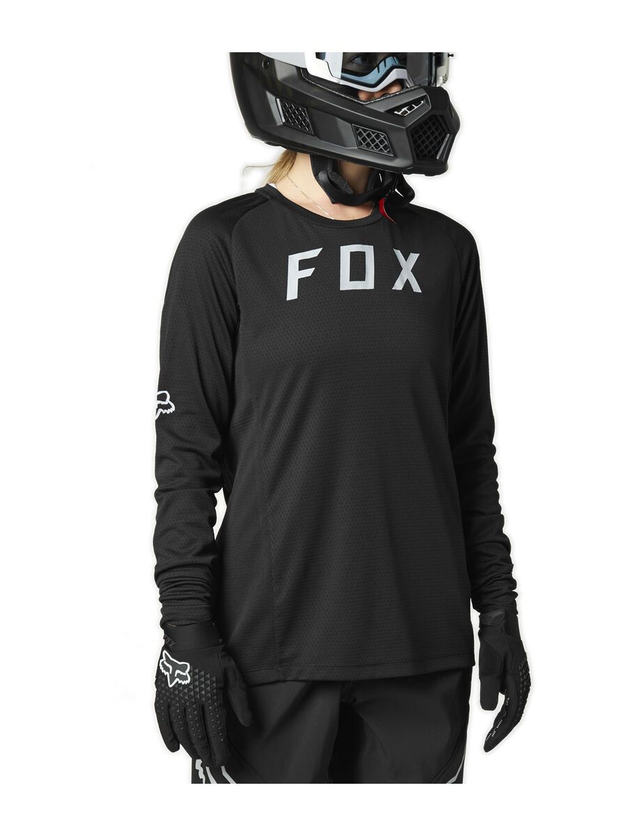 Fox Womens Defend LS Jersey, black - Bild 1