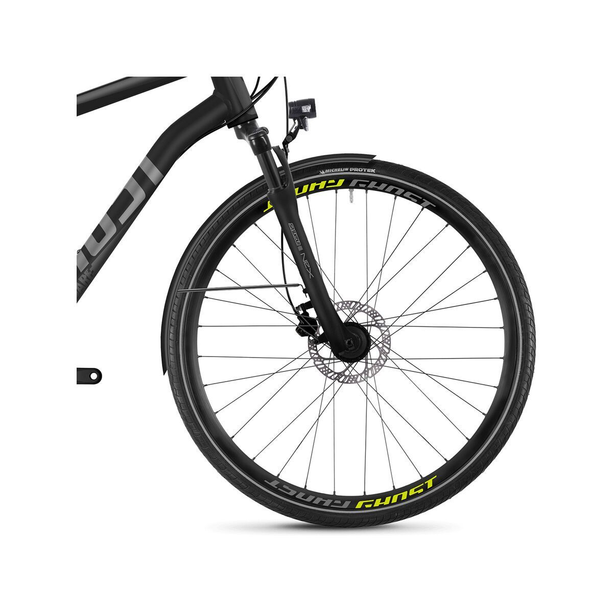 Ghost Square Trekking 4.8 AL, night black/titanium gray/lime green - Bild 2