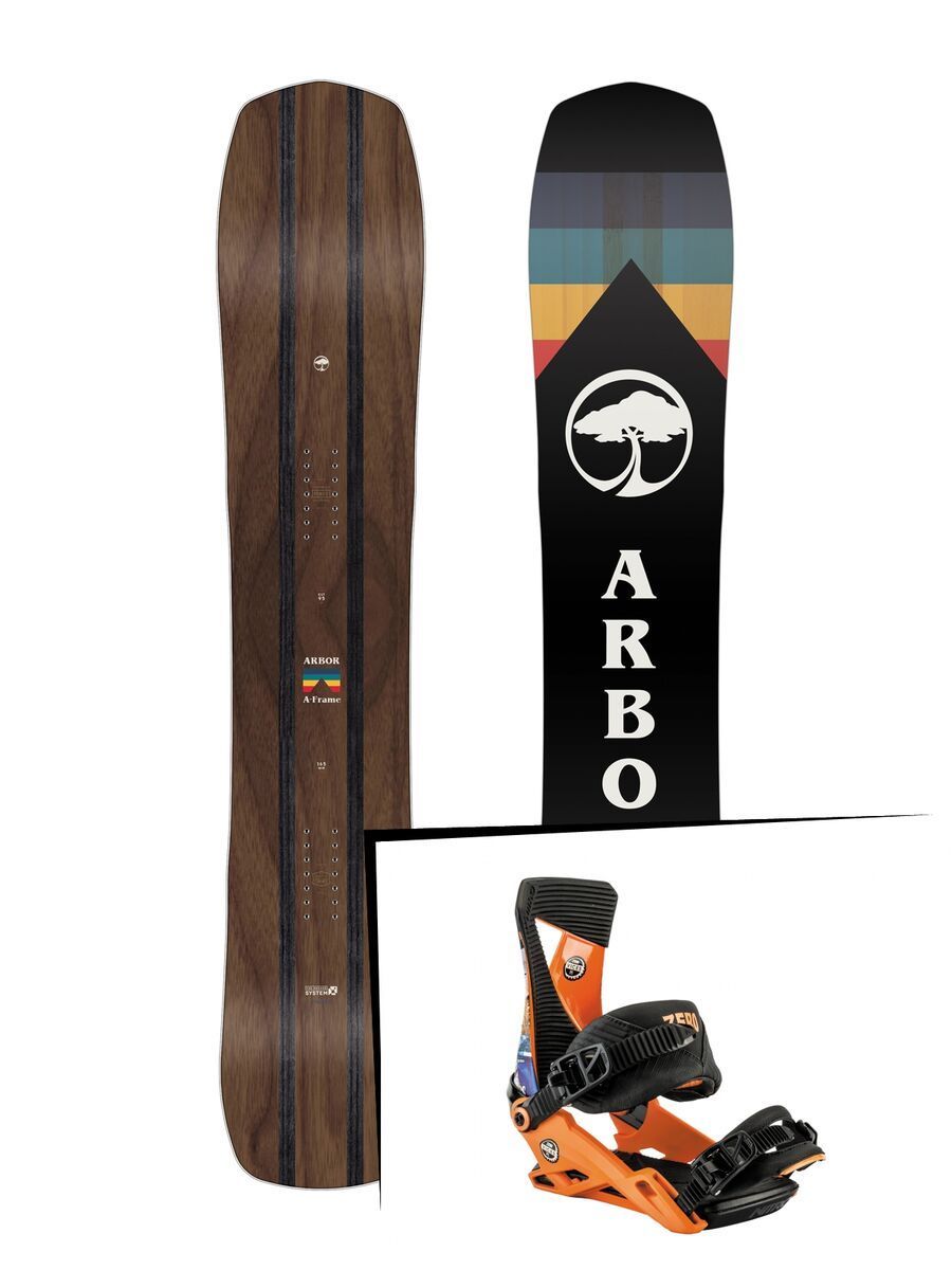 Set: Arbor A-Frame 2019 + Nitro Zero zero vices - Bild 1