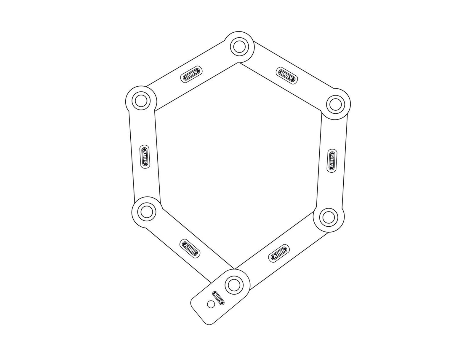 Abus uGrip Bordo Combo 5700C/80 + Halter SH, black - Bild 2