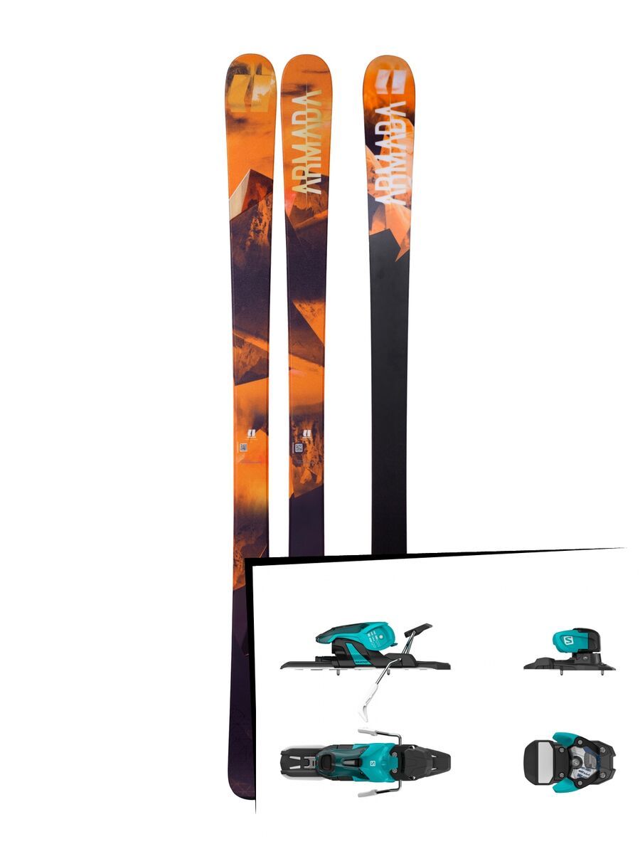 Set: Armada Invictus 85 2018 + Salomon Warden 11 turquoise/black - Bild 1