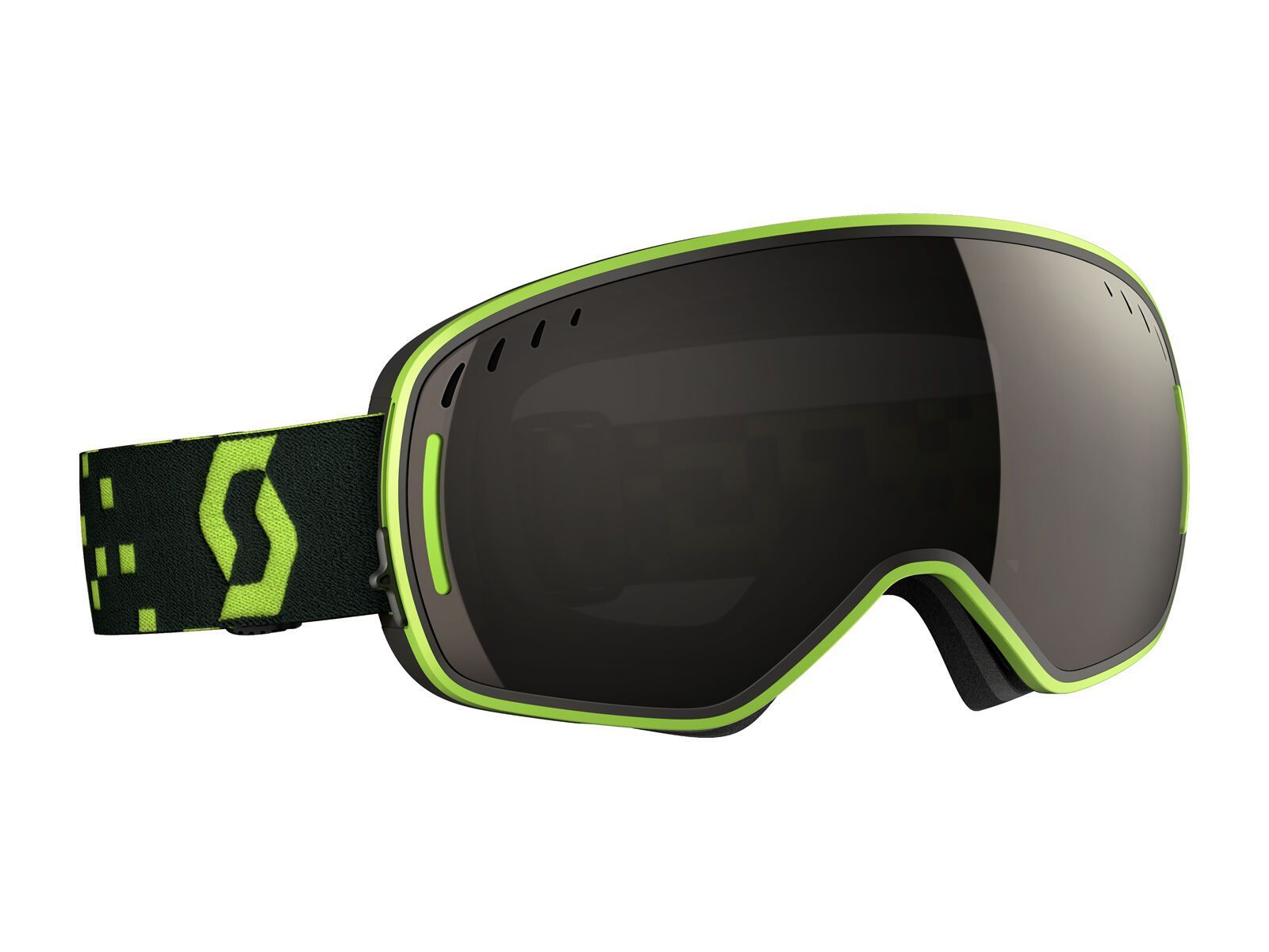 Scott LCG inkl. Wechselscheibe, macaw green grey/Lens: solar black chrome - Bild 1