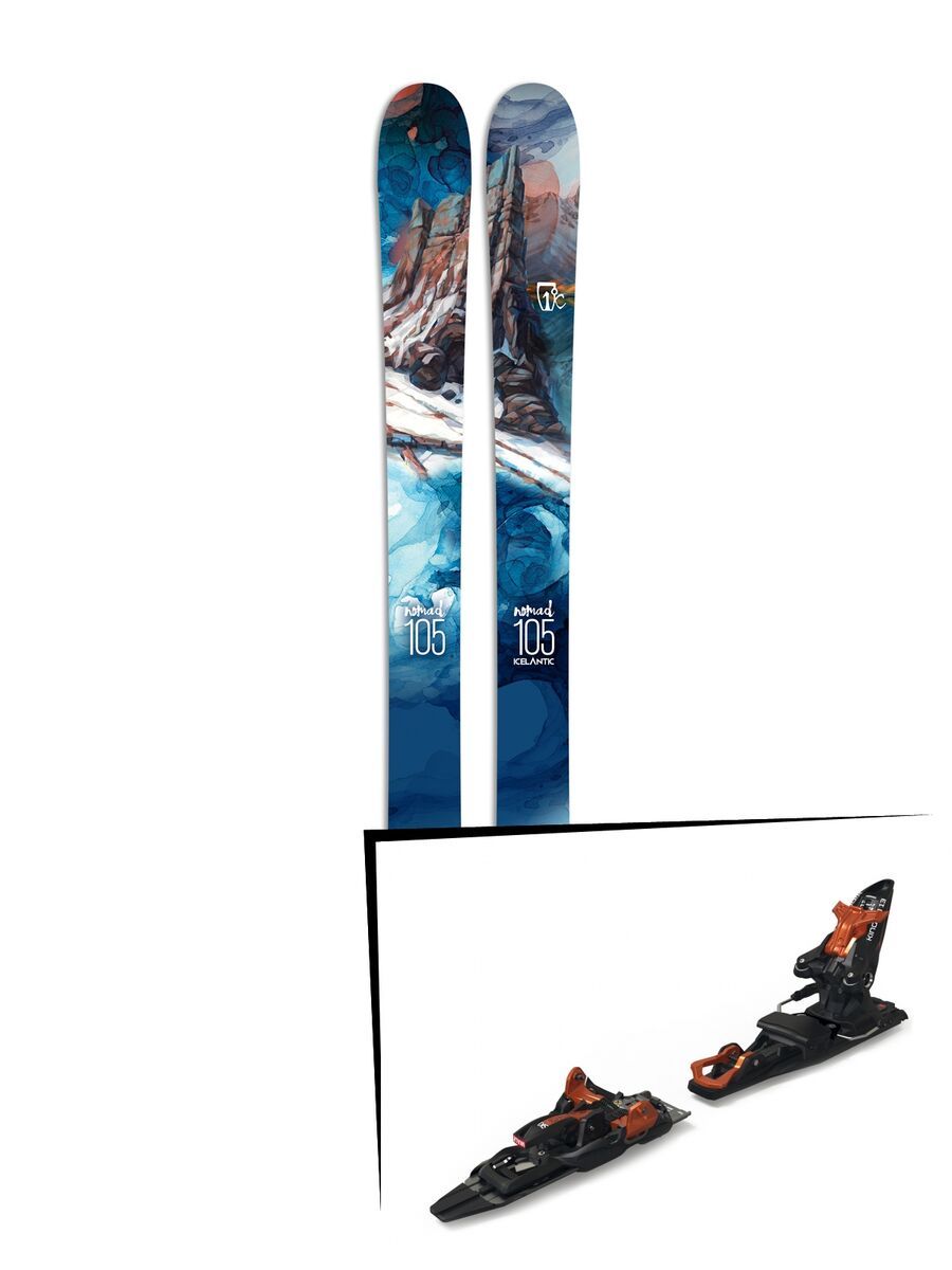 Set: Icelantic Nomad 105 2017 + Marker Kingpin 13 Demo (2319337) - Bild 1