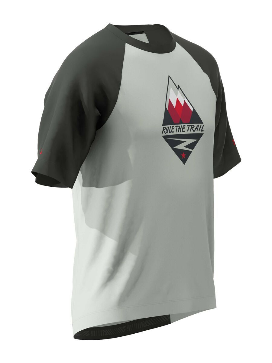 Zimtstern PureFlowz Shirt SS Men, glacier grey/gun metal/cyber red - Bild 3