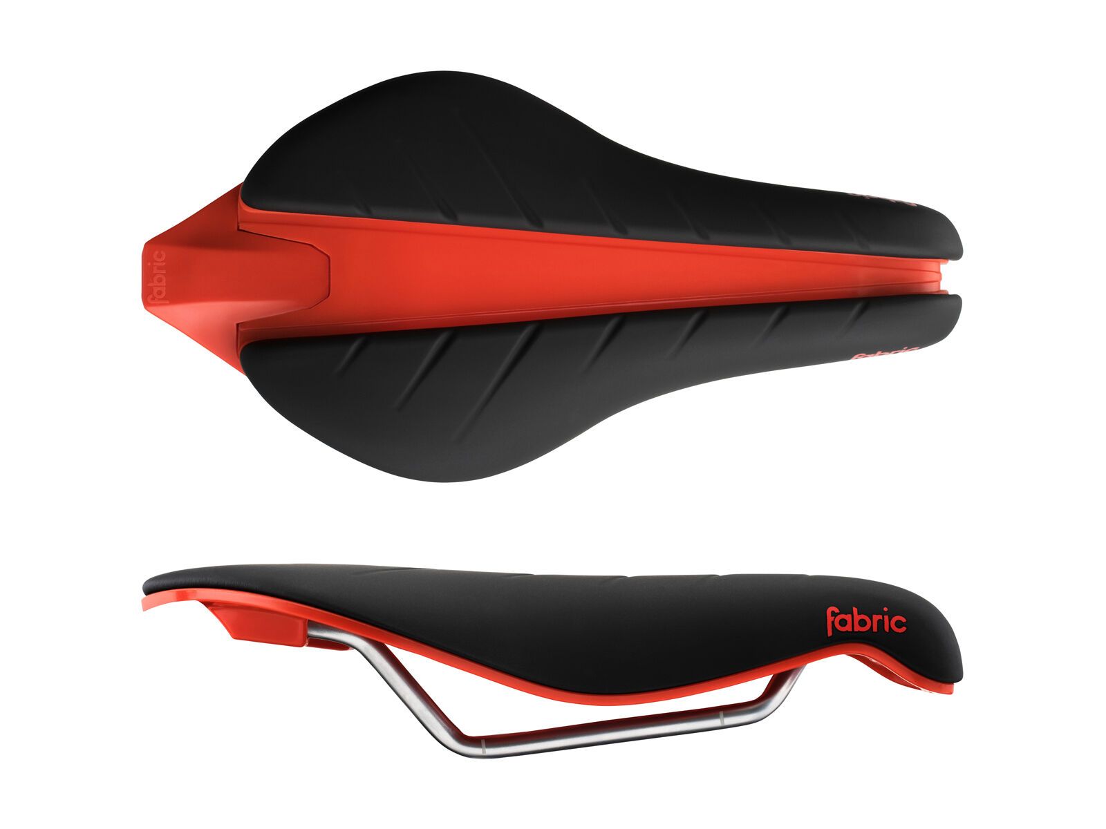 Fabric Tri Elite Flat Saddle - 134 mm, black/red - Bild 3