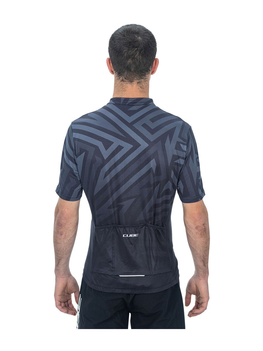 Cube ATX Trikot Full Zip CMPT kurzarm, black´n´grey - Bild 3