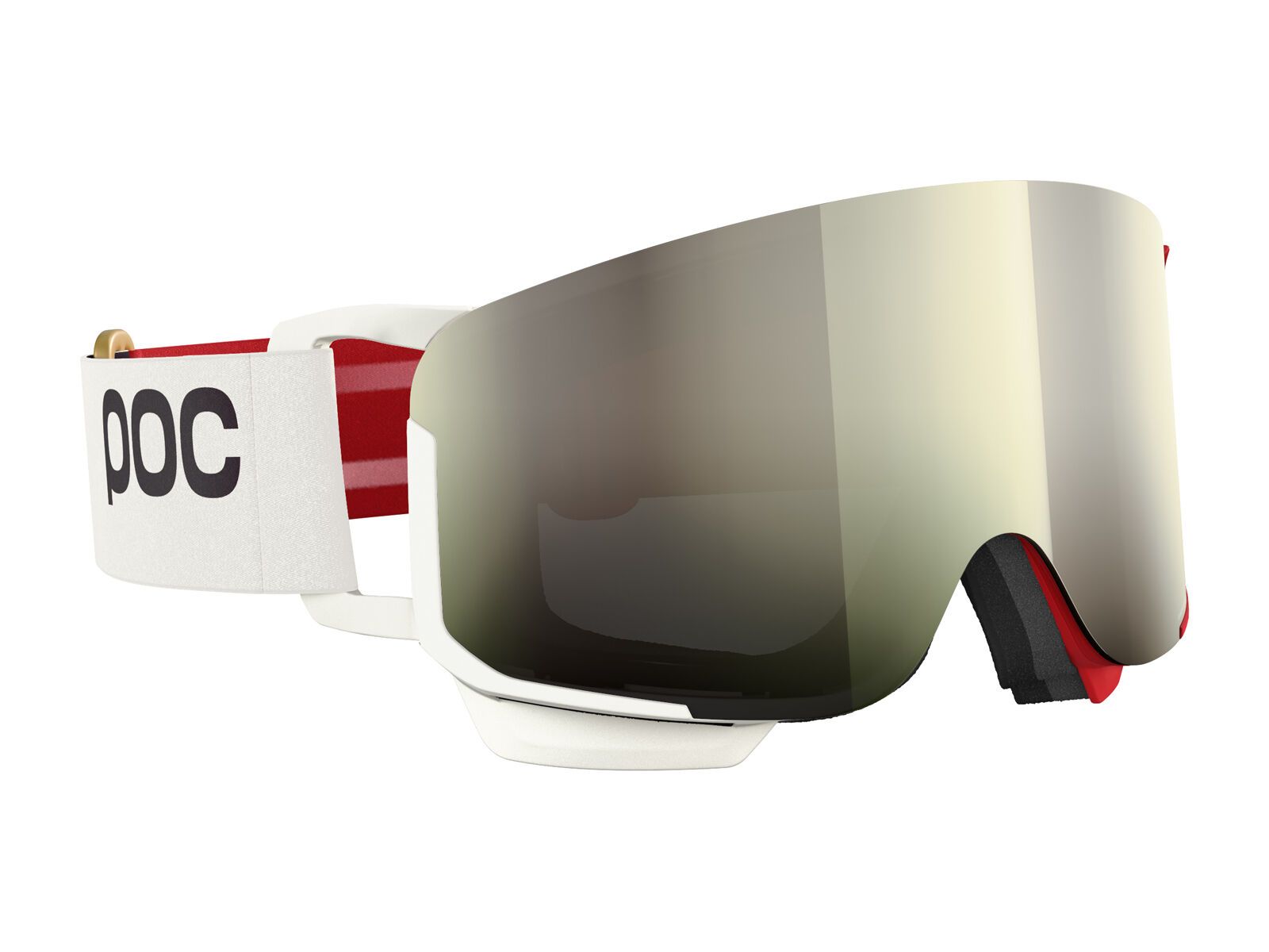 POC Nexal Mid, Clarity Uni. Partly Sunny Ivory / rouge/blanc - Bild 3
