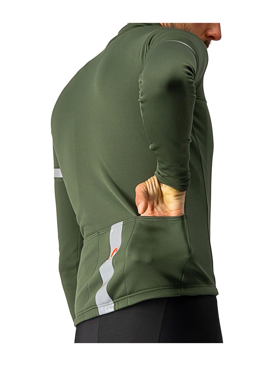 Castelli Fondo 2 Jersey FZ, military green/silver reflex - Bild 3