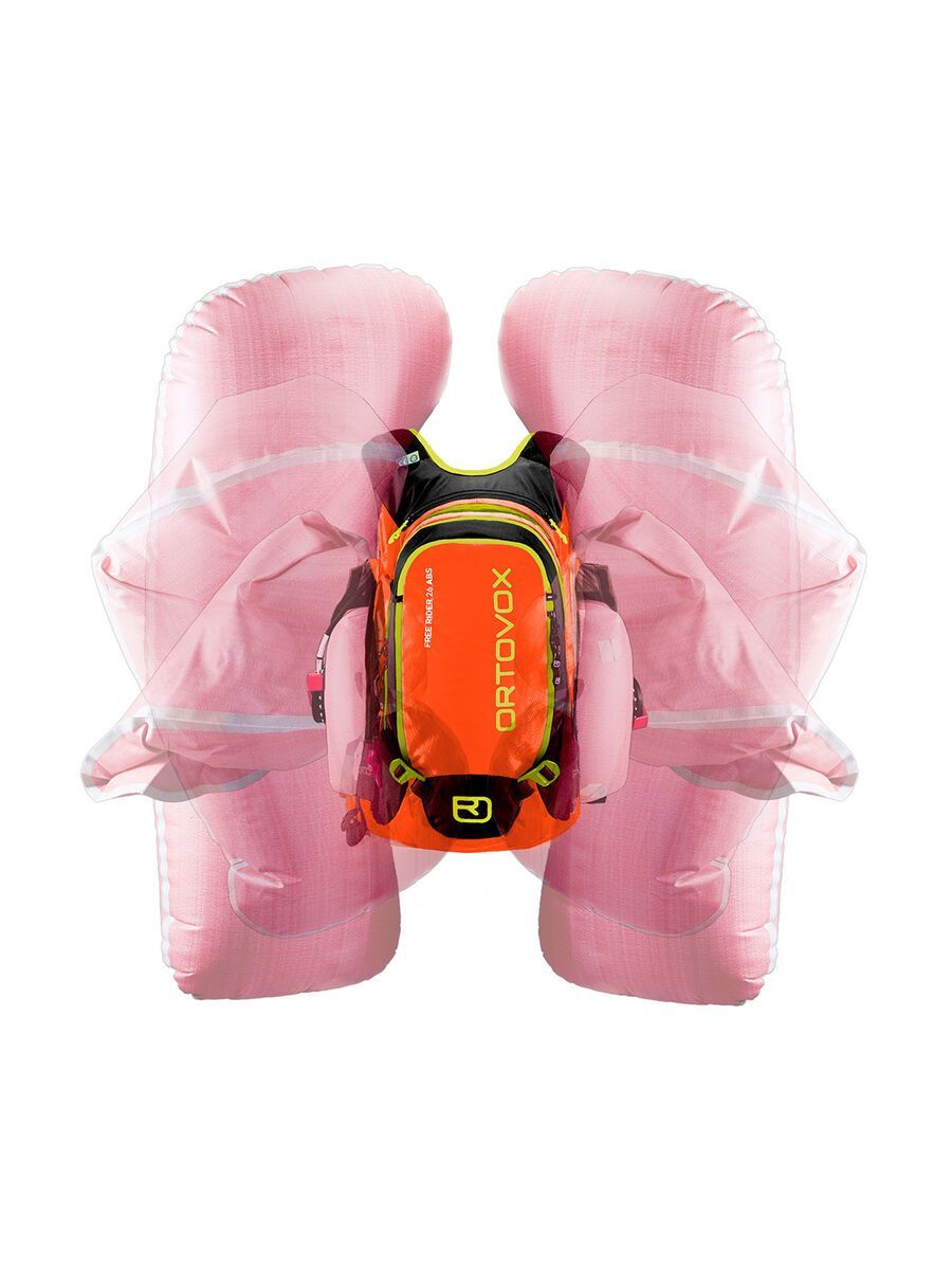 Ortovox Free Rider 26 ABS inkl. M.A.S.S. Unit, crazy orange - Bild 2