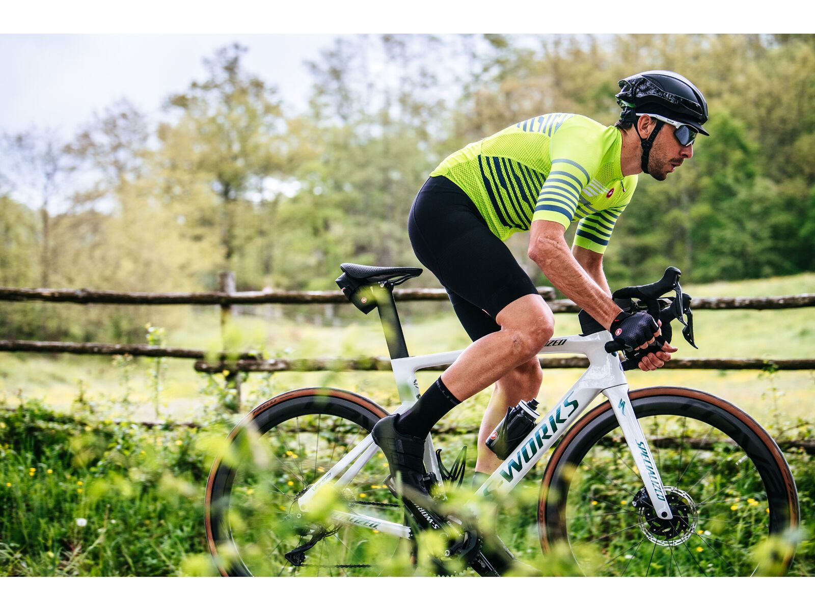 Castelli Climber's 3.0 SL Jersey, electric lime/blue - Bild 8