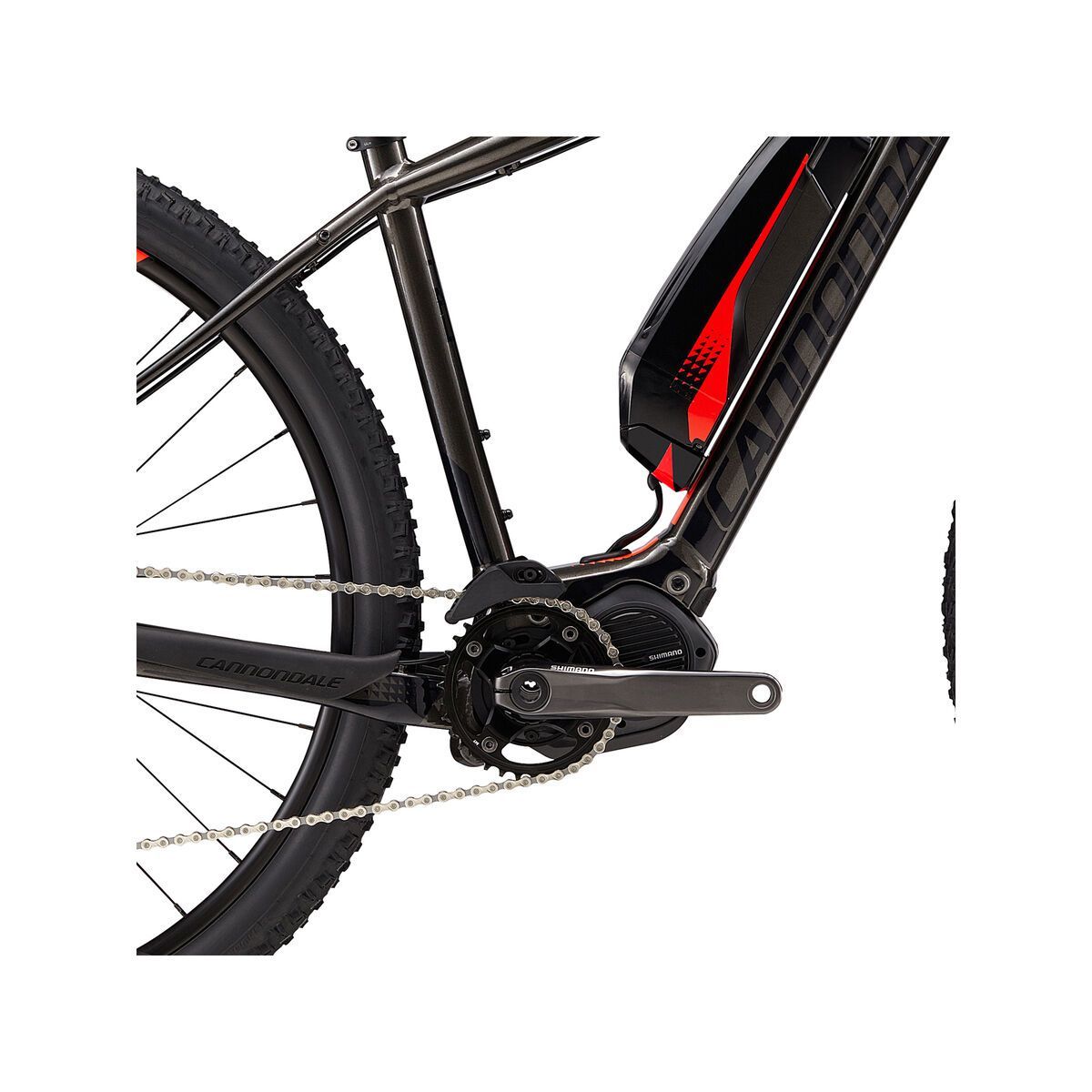 Cannondale Trail Neo 1, anthracite w/ acid red and jet black, gloss - GRY - Bild 4