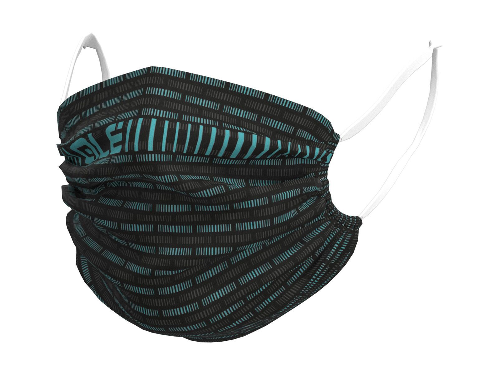 Ale Road Face Mask (nicht retournierbar), black-turquoise - Bild 1