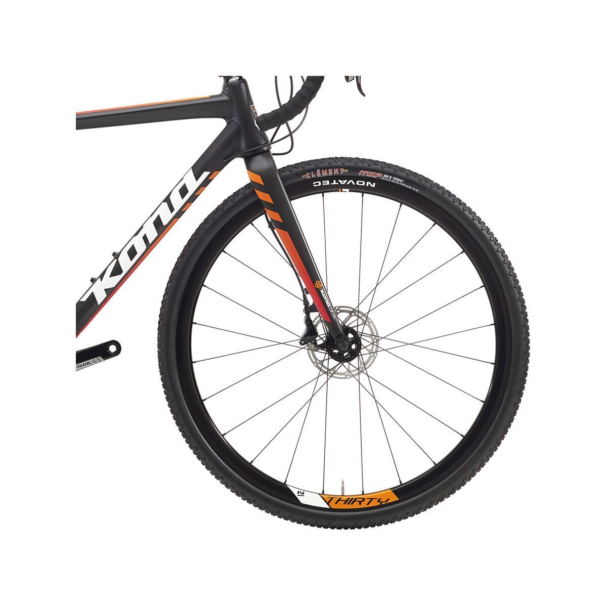 Kona Major Jake, matt carbon w/ white & orange-red fade decals - Bild 2