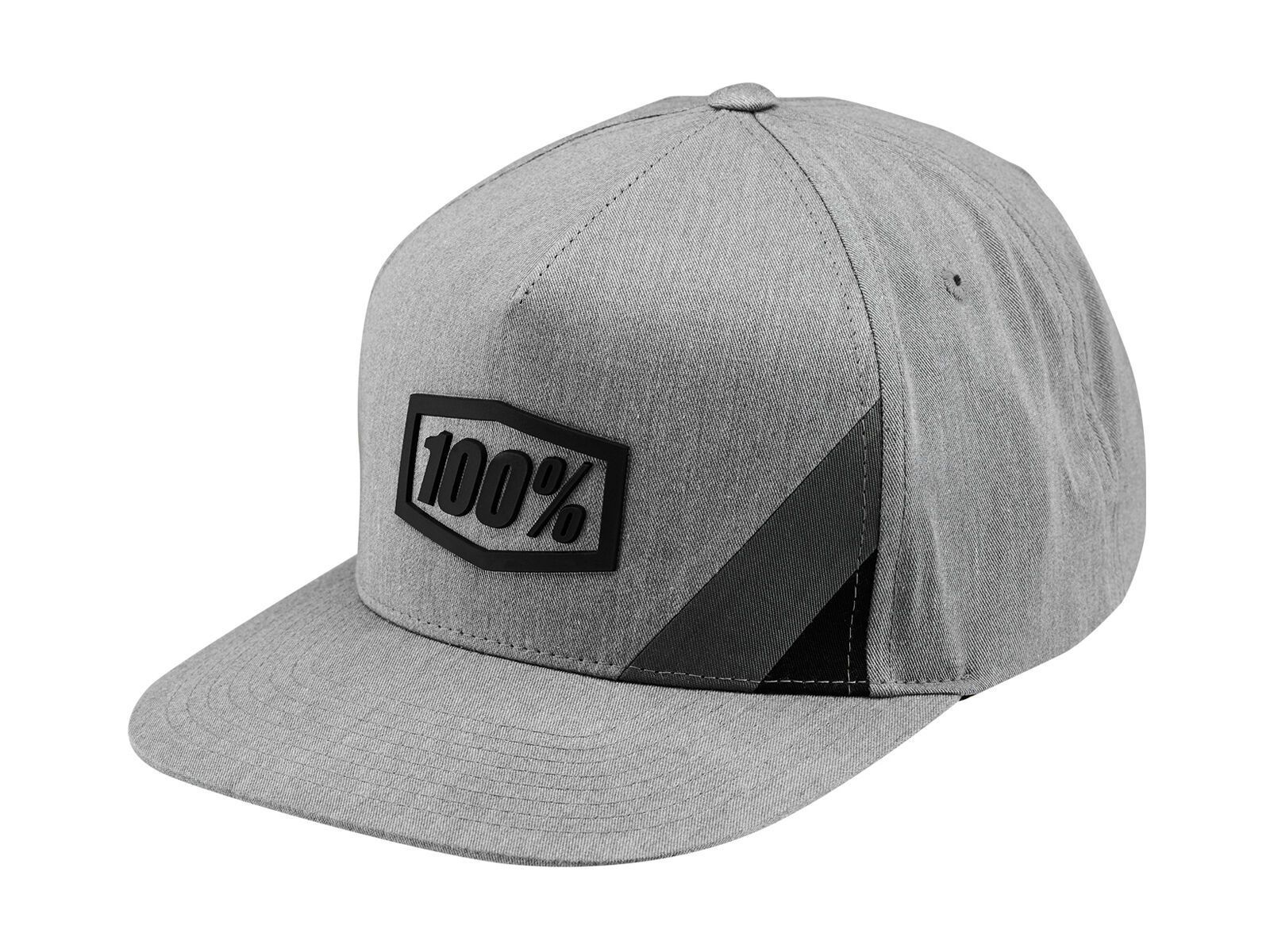 100% Cornerstone Trucker Hat, grey heather / black - Bild 1