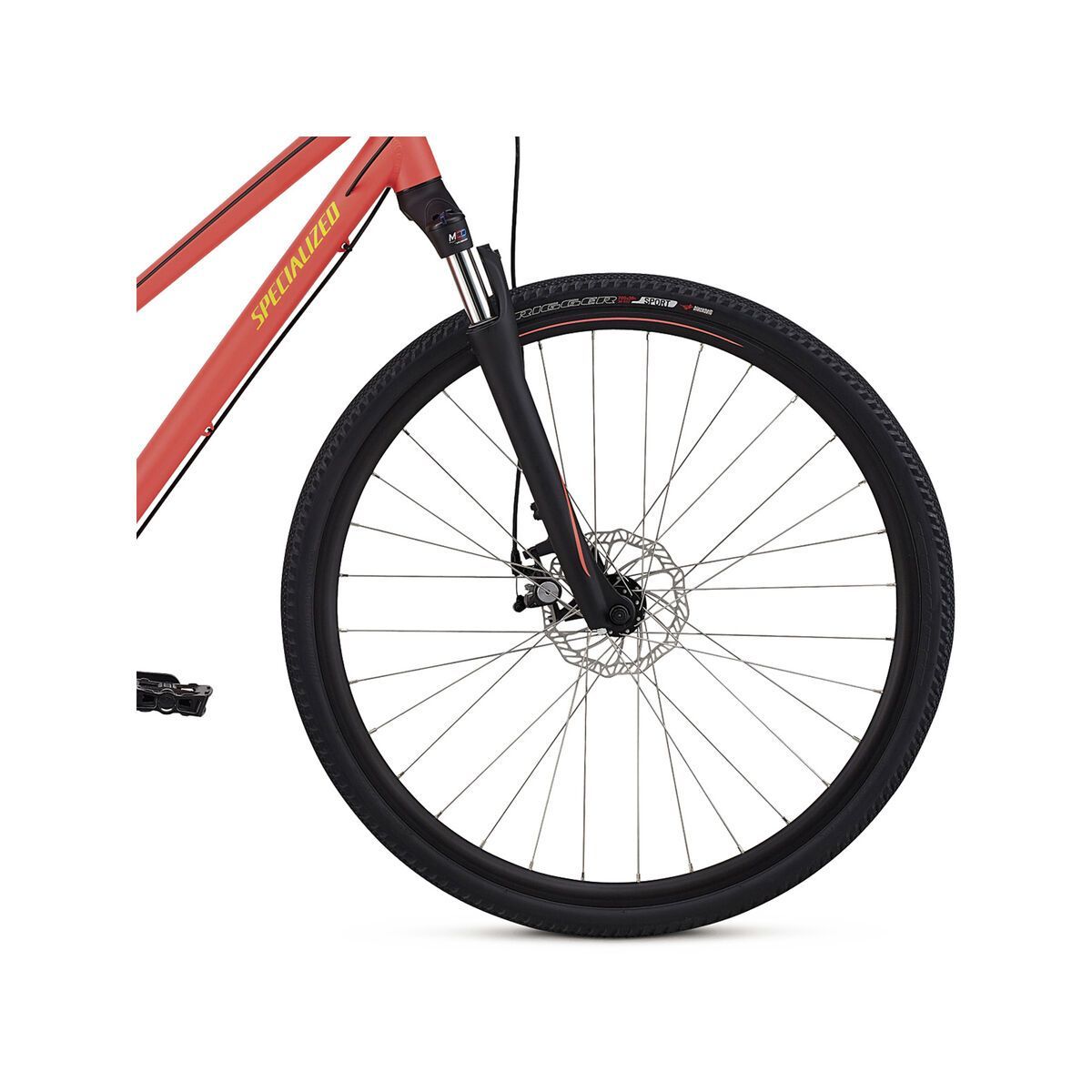 Specialized Ariel Mechanical Disc Step-Through, acid red/limon/tarmac black reflective - Bild 4