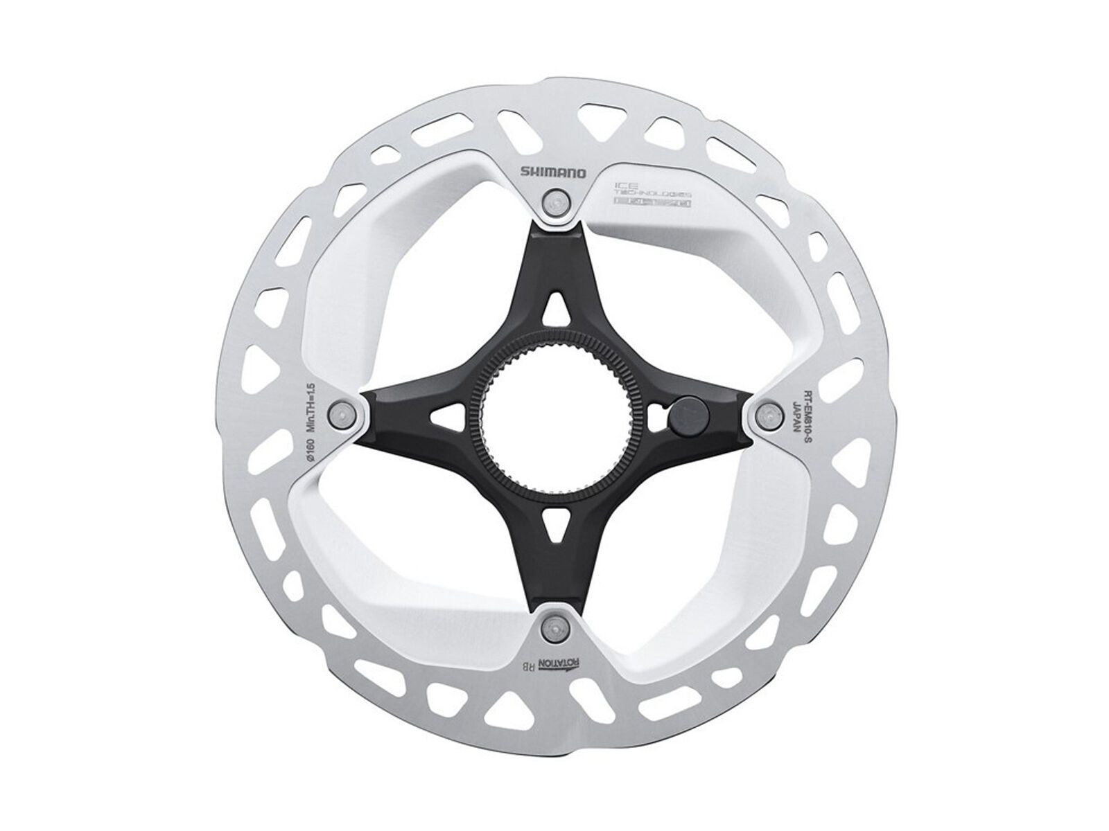 Shimano RT-EM810 Bremsscheibe Ice-Tech Freeza Center Lock - 160 mm / inkl. Magnet - Bild 1