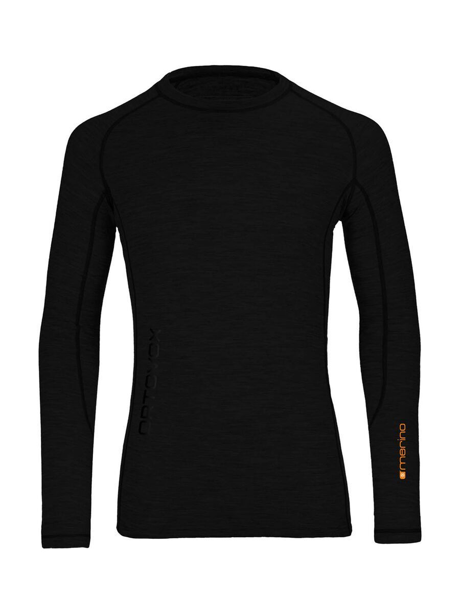 Ortovox Merino 185 Long Sleeve, black raven - Bild 1