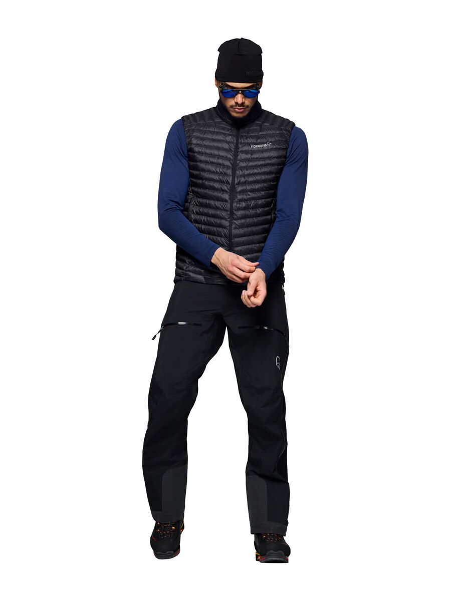 Norrona trollveggen down800 super light Vest M's, caviar black - Bild 7
