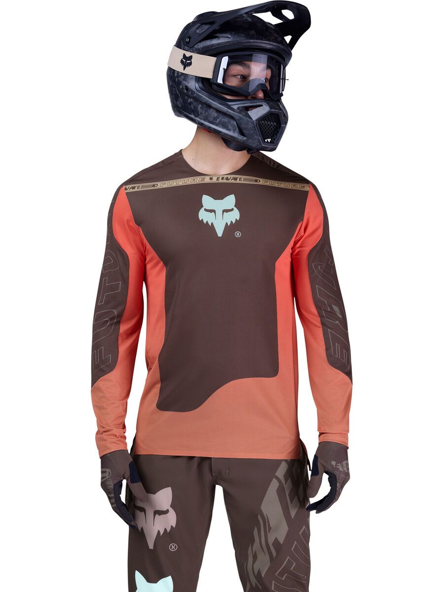 Fox Flexair LS Jersey Elevated, cocoa - Bild 3