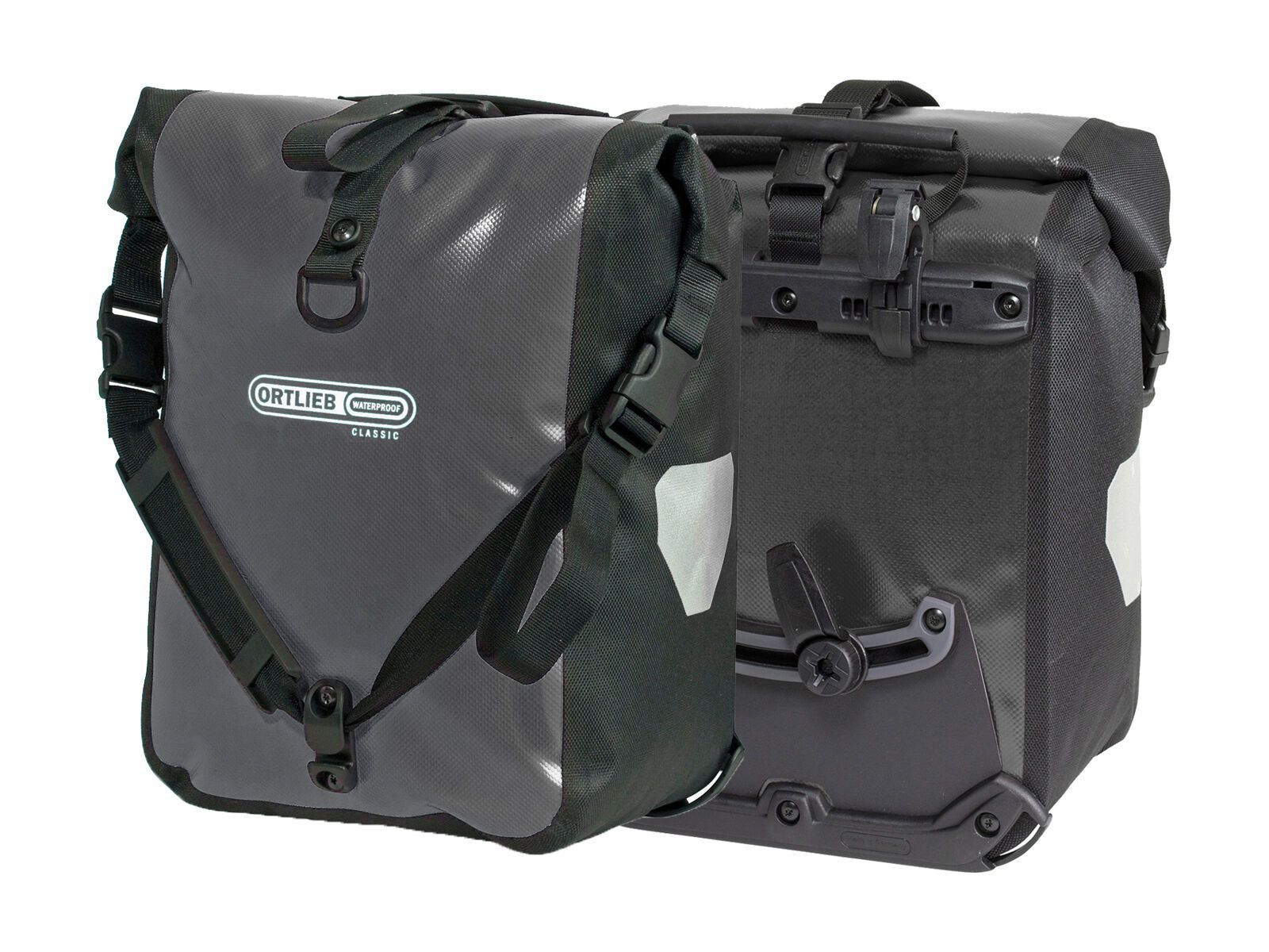*** 2. Wahl *** ORTLIEB Sport-Roller Classic (Paar), asphalt-schwarz - Fahrradtasche | - Bild 1