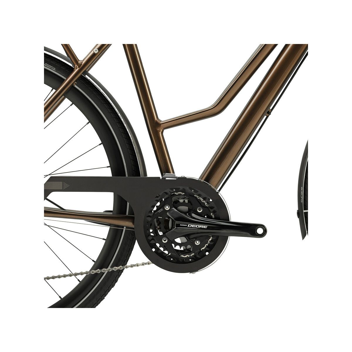 Cannondale Tesoro Mixte 1, gloss bourbon w/ matte black coffee details - Bild 3
