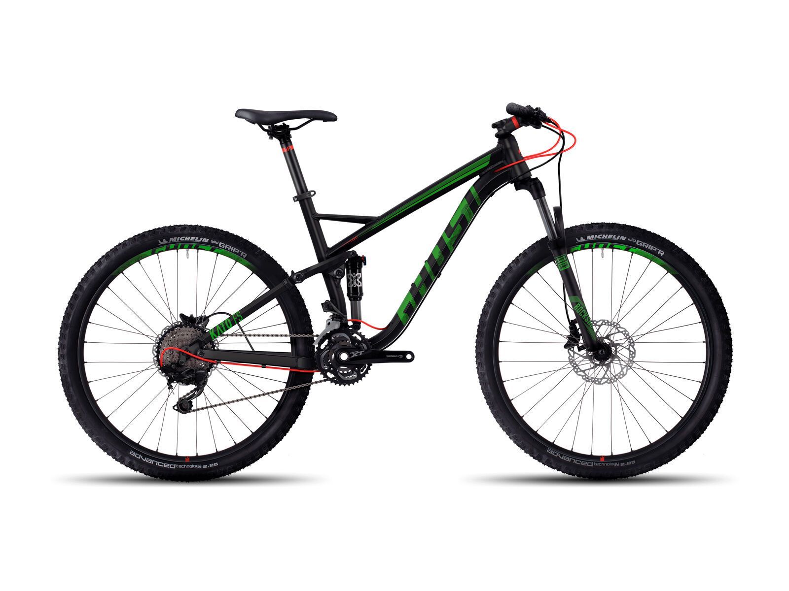 Ghost Kato FS 3 AL, night black/riot green/neon red - Bild 1