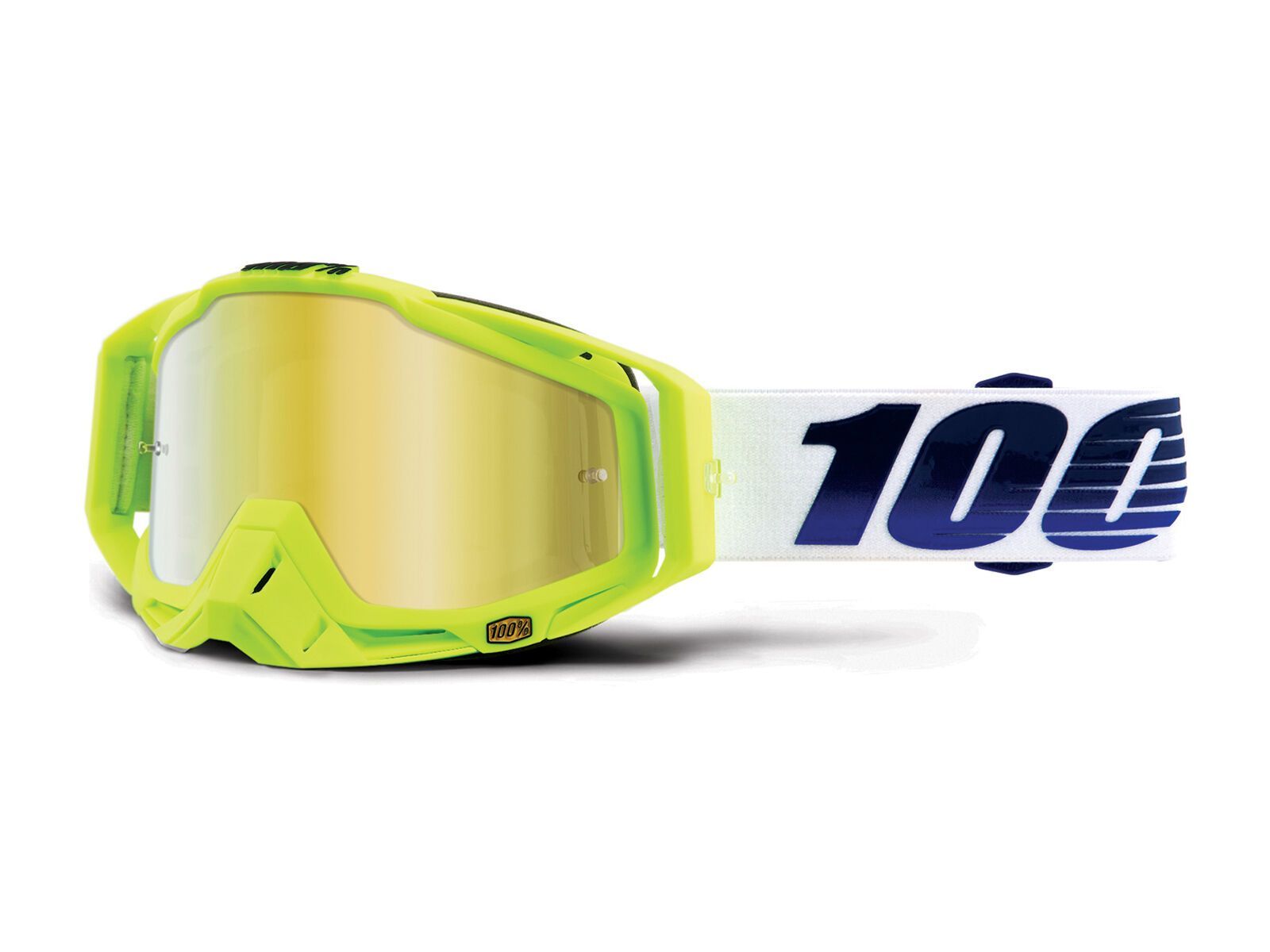 100% Racecraft inkl. WS, gp21/Lens: mirror gold - Bild 1