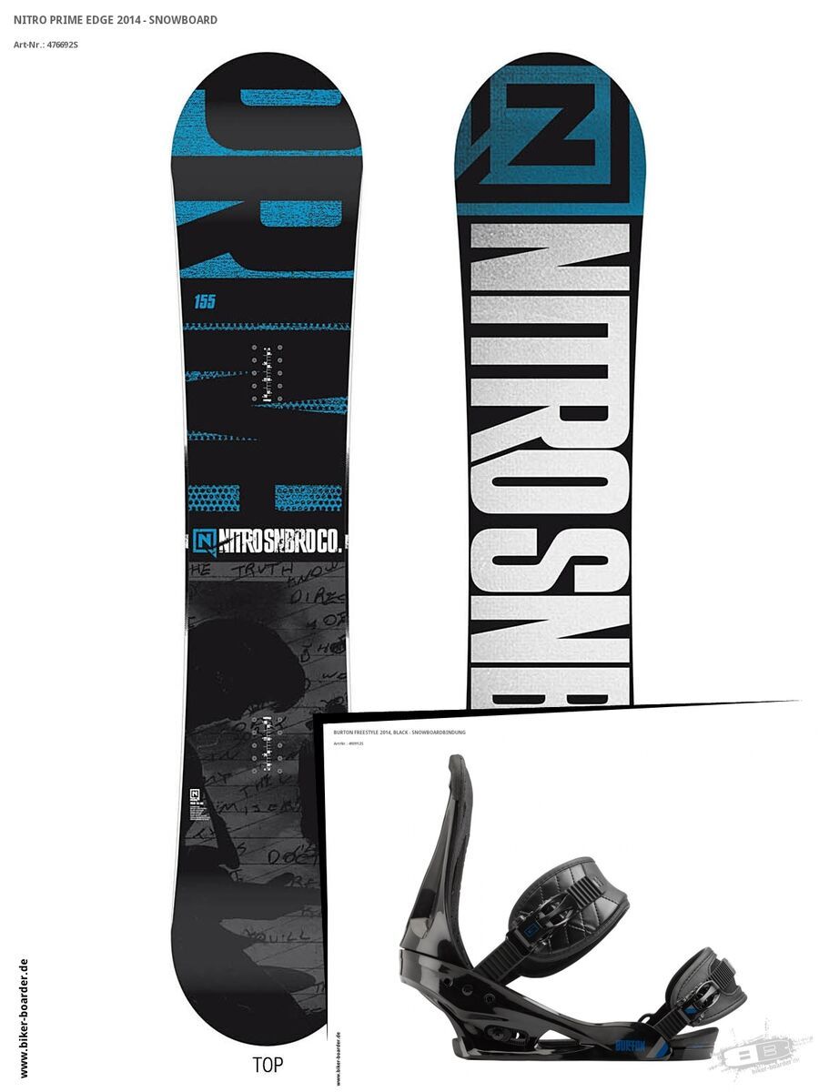 Set: Nitro Prime Edge  + Burton Freestyle (493912S) - Bild 1