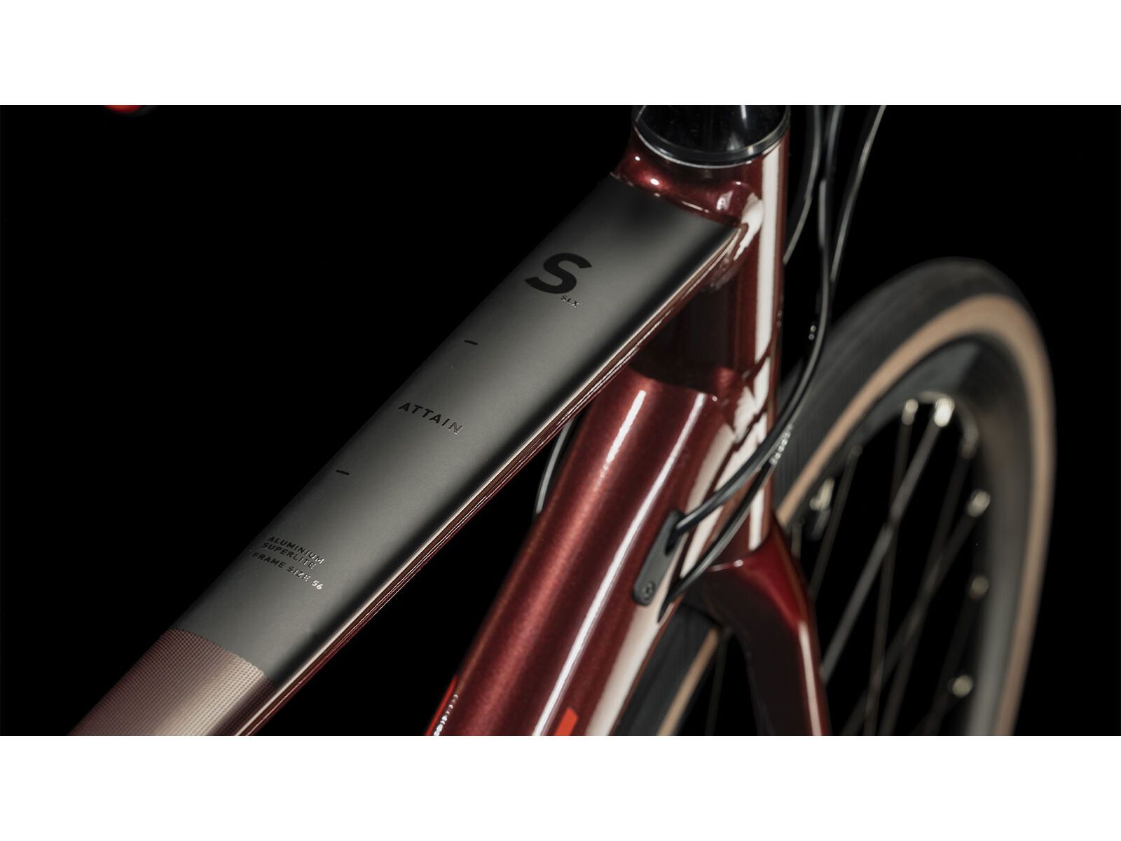 Cube Attain SLX, deepred´n´red - Bild 3