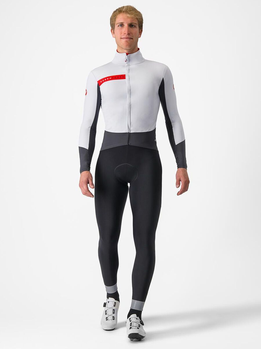 Castelli Beta RoS Jacket, silver gray/dark gray-red - Bild 7