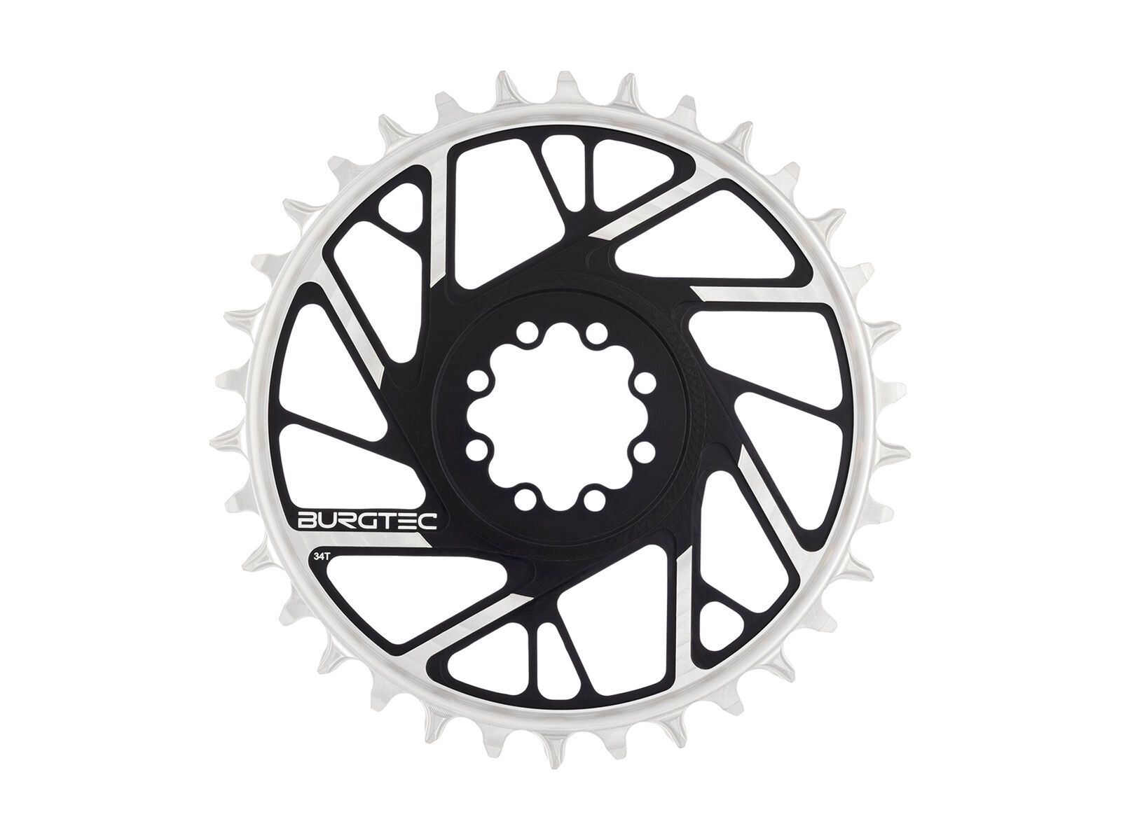 Burgtec 3 mm Offset Thick Thin Chainring SRAM 8-Bolt, black - Bild 13