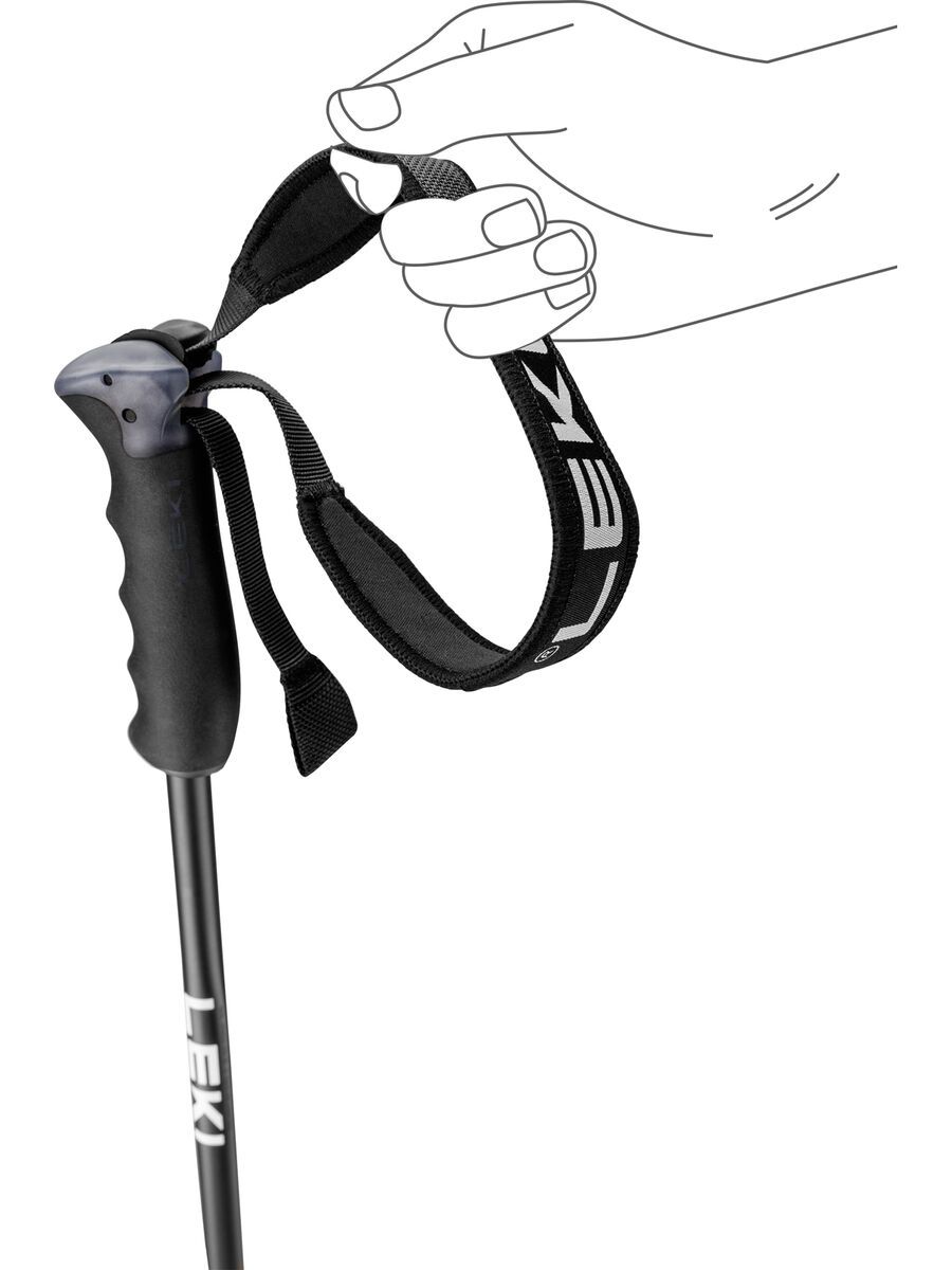 Leki Neolite Airfoil, black/neonorange/dark anthracite - Bild 3