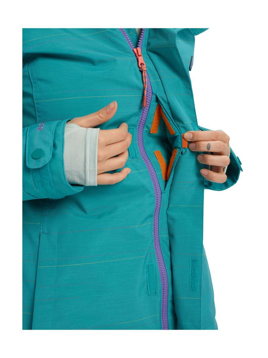 Burton Women's Jet Set Jacket, green-blue space dye - Bild 7