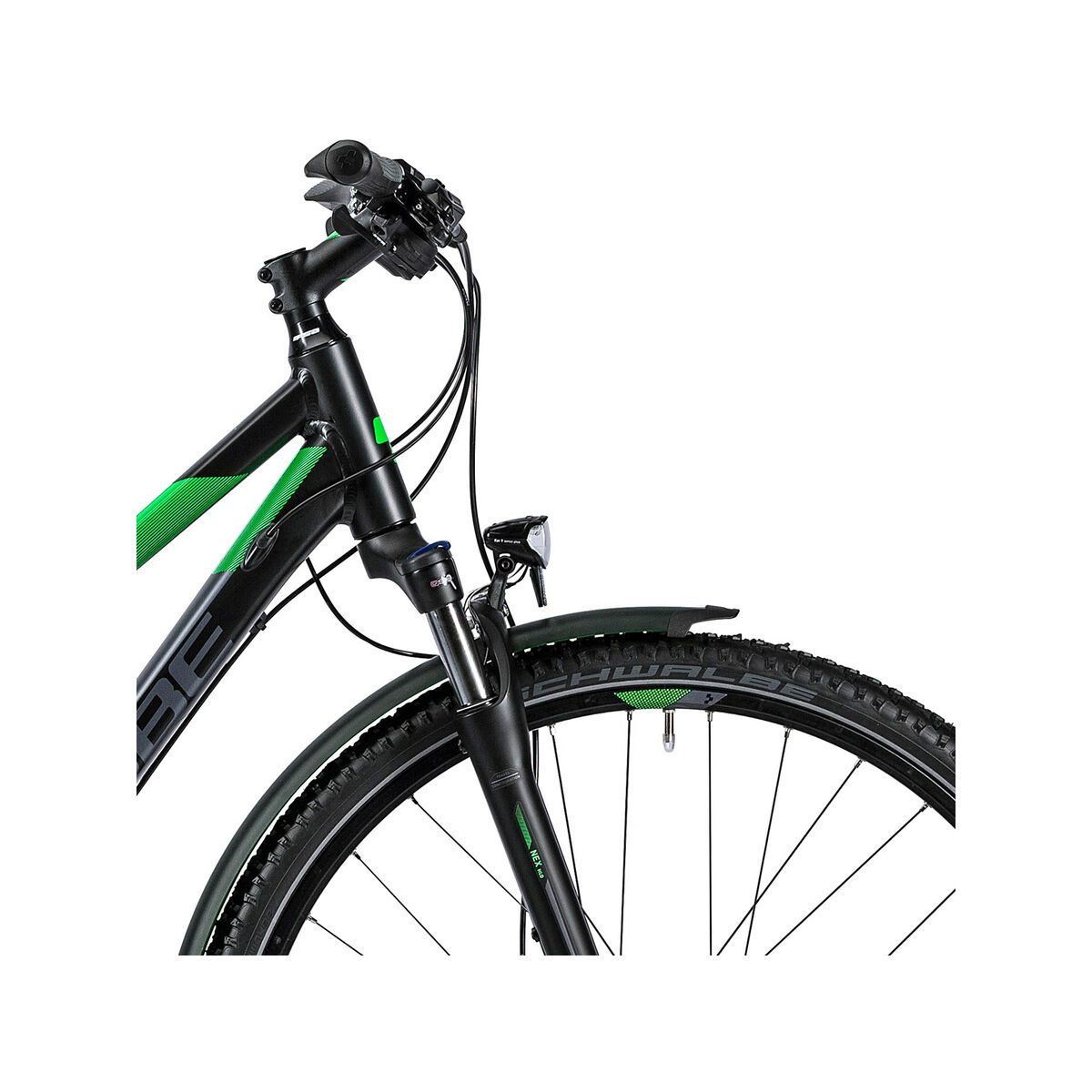 Cube Nature Allroad Trapeze, black flashgreen grey - Bild 5