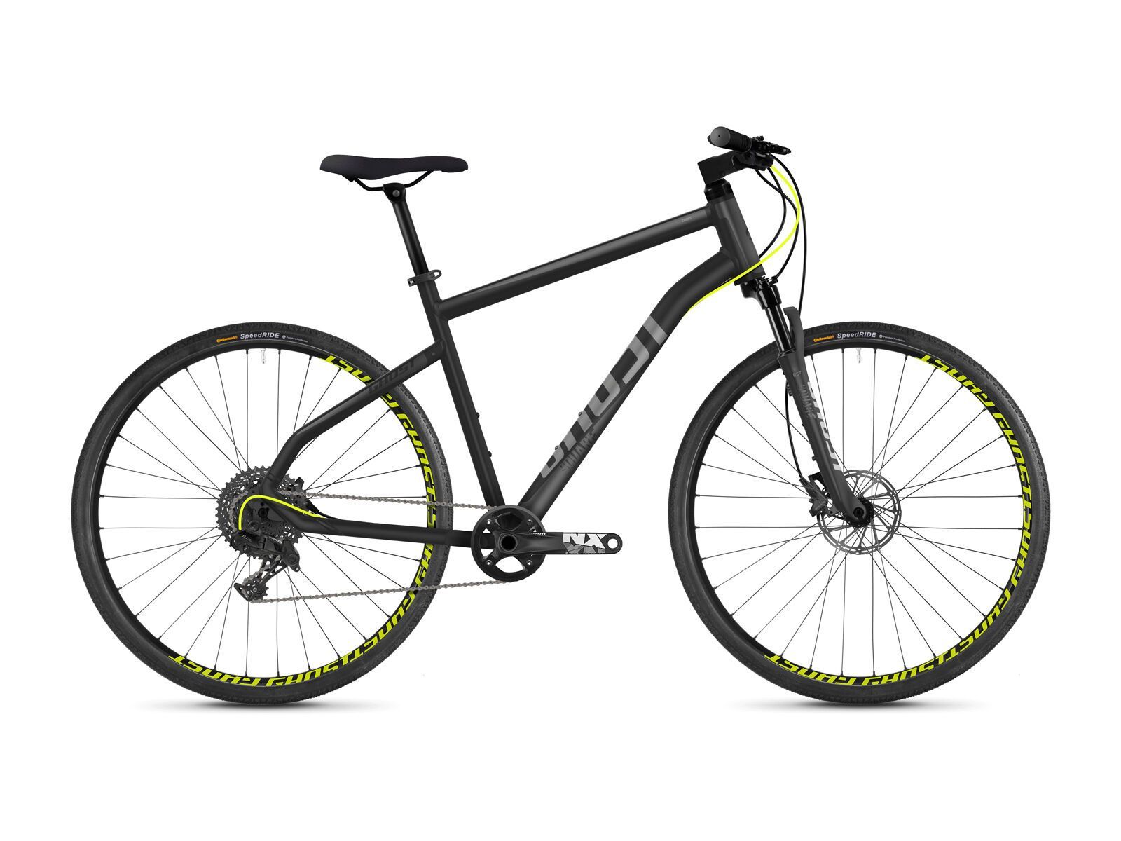 Ghost Square Cross 6.8 AL, titanium gray/micro chip gray/neon yellow - Bild 1