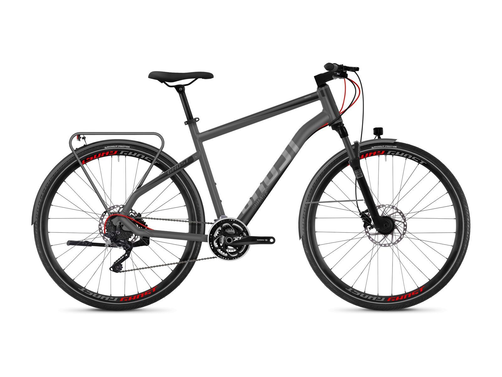 Ghost Square Trekking 8.8 AL, micro chip gray/titanium gray/roit red - Bild 1