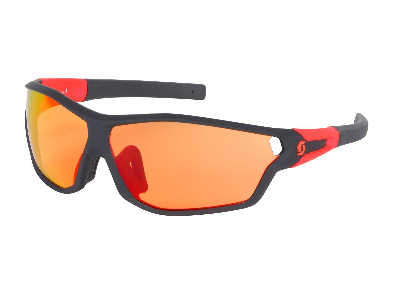 Scott Leap Full Frame, black matt/neon red red chrome amp - Bild 1