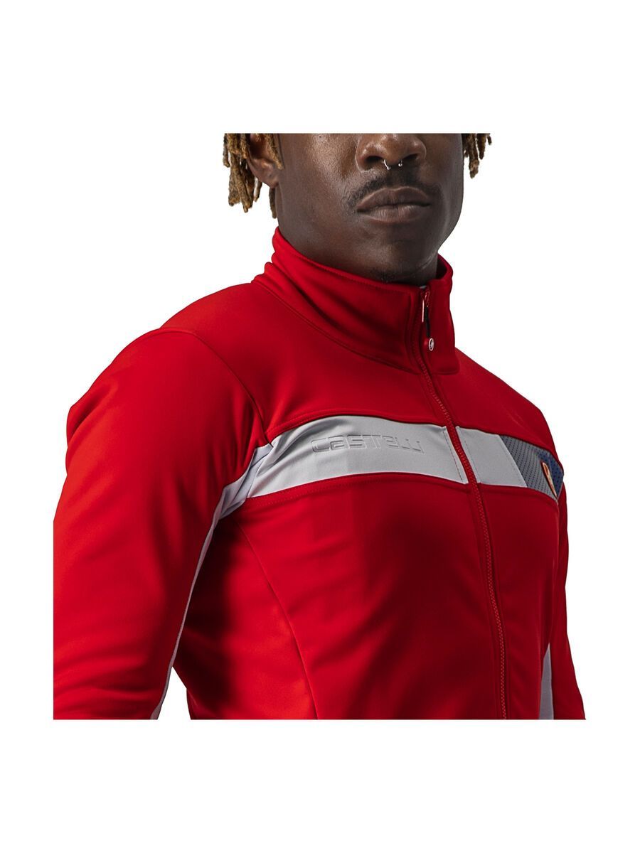 Castelli Mortirolo 6S Jacket, red/silver gray-silver reflex - Bild 7
