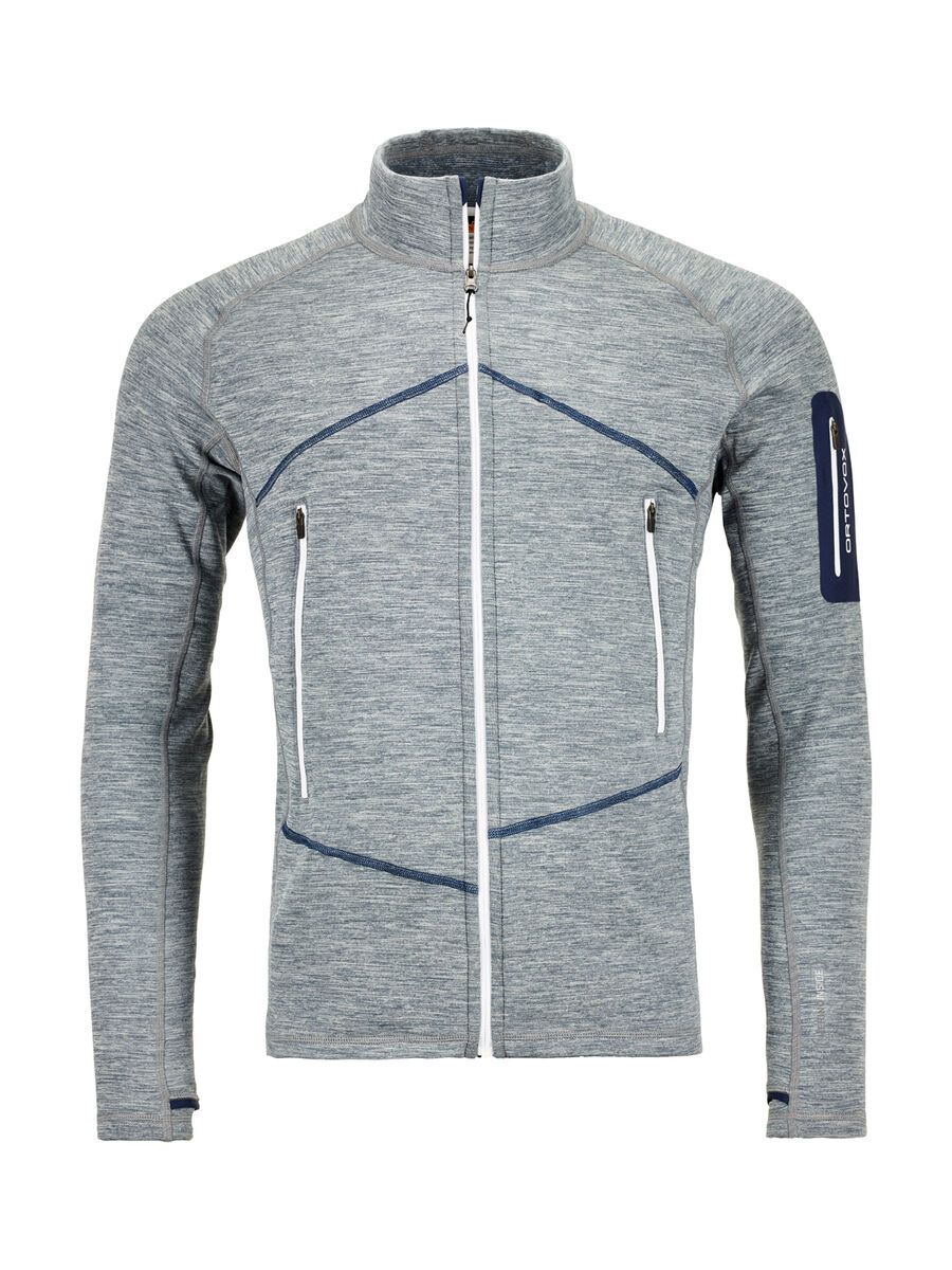 Ortovox Merino Fleece Light Melange Jacket M, grey blend - Bild 1