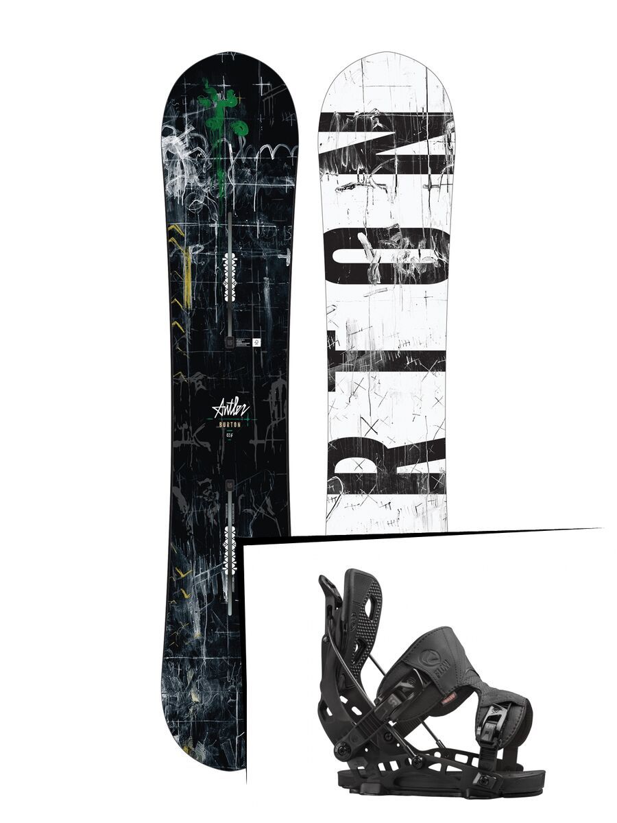 Set: Burton Antler 2017 + Flow NX2 (1513115S) - Bild 1