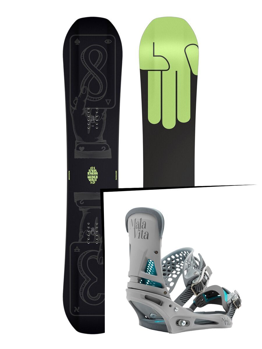 Set: Bataleon Evil Twin 2017 + Burton Malavita (1712849S) - Bild 1