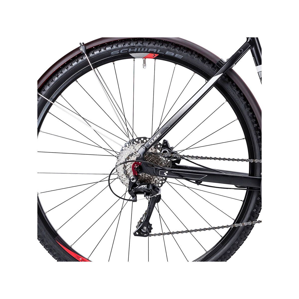 Cube Nature Allroad Trapeze, black white red - Bild 4