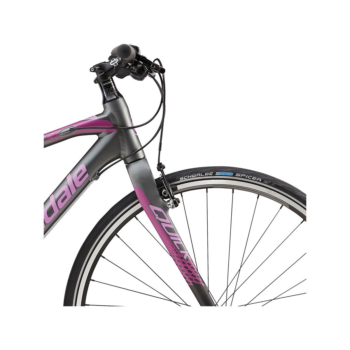 Cannondale Quick Speed Women's 3, charcoal grey w/ red violet, orchid, matte - Bild 5