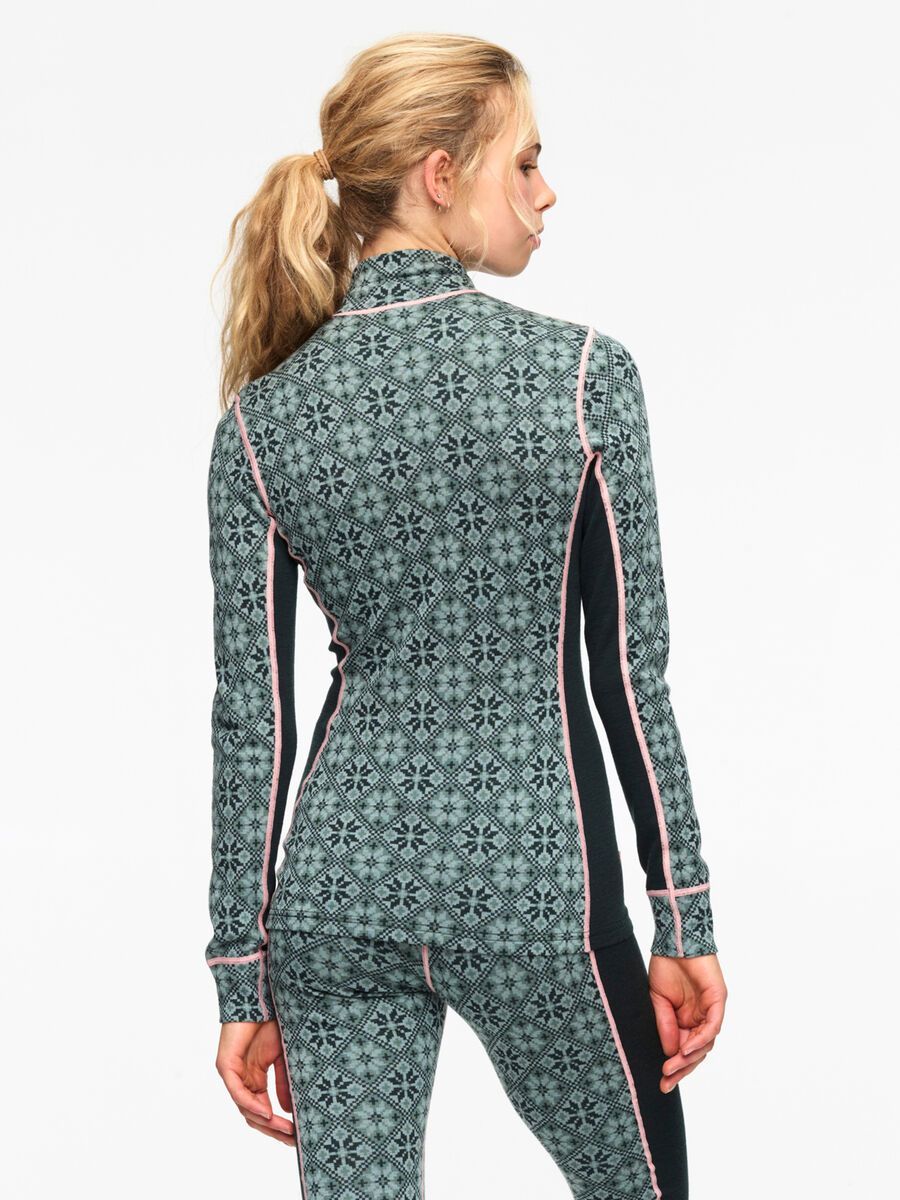 Kari Traa Rose Wool Half-Zip Base Layer Top, murk - Bild 4