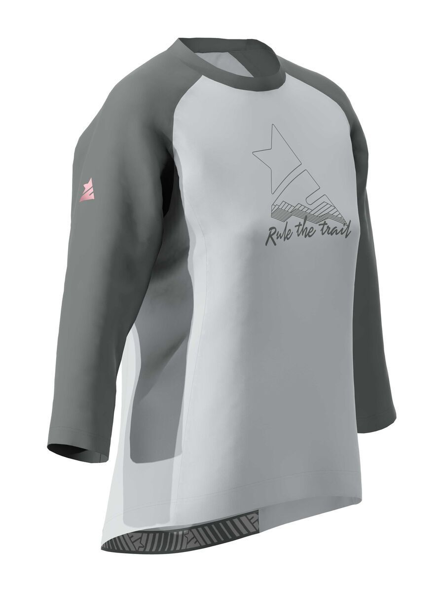 Zimtstern PureFlowz Shirt 3/4 Women's, glacier grey/gun metal/blush - Bild 3