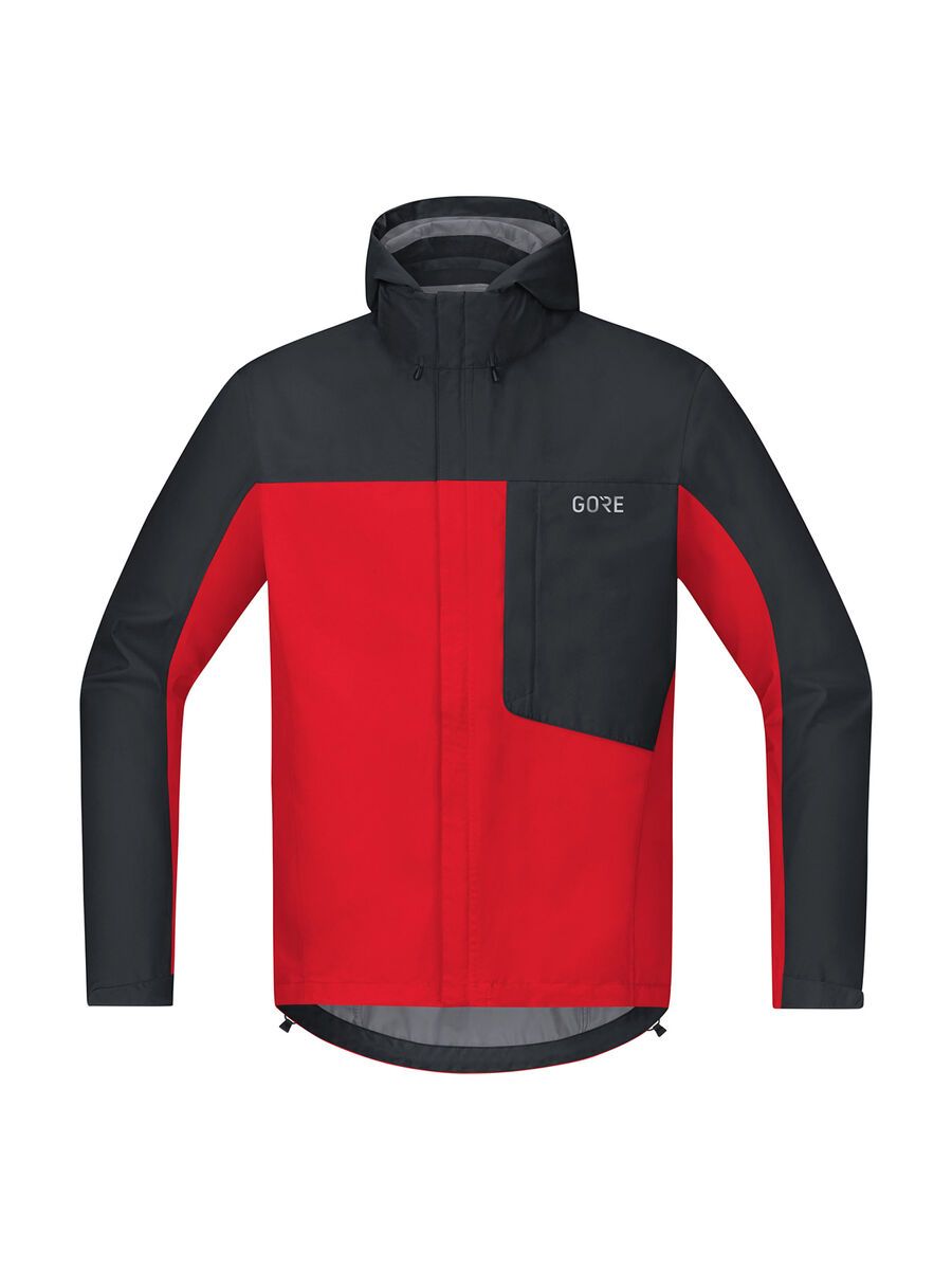 GOREWEAR C3 Gore-Tex Paclite Kapuzenjacke, red/black - Bild 1